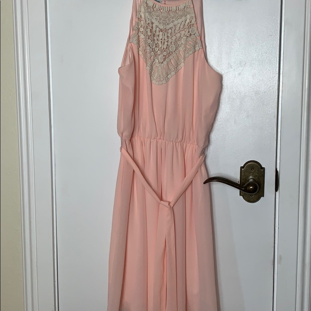 Maurice’s lite pink high neck dress size Sm